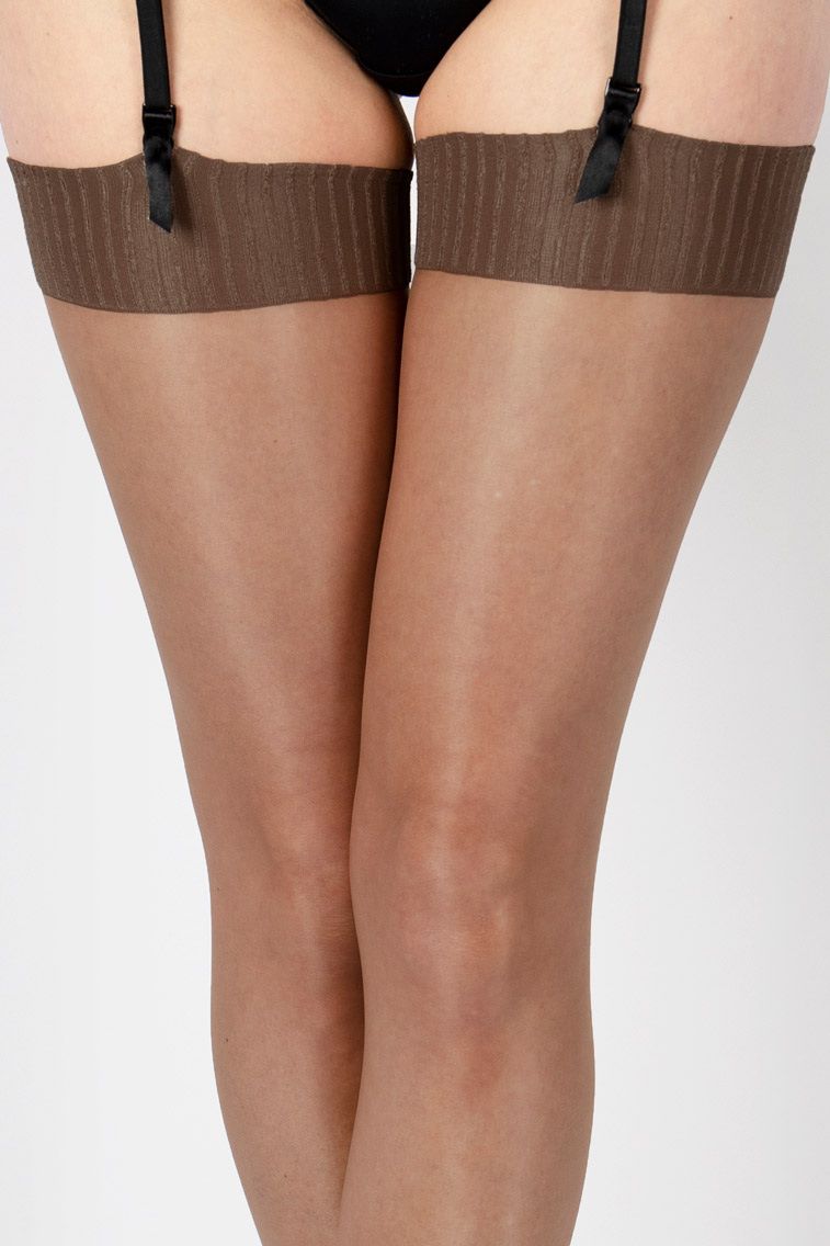 Чулки под пояс с блеском Ultra Shine 9