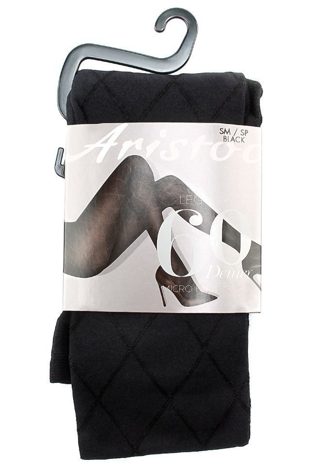 Мягкие колготки из микрофибры с ромбовидным рисунком 2