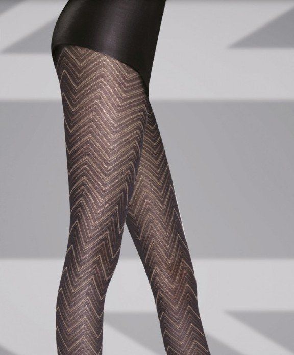 Колготки с зигзагами 1