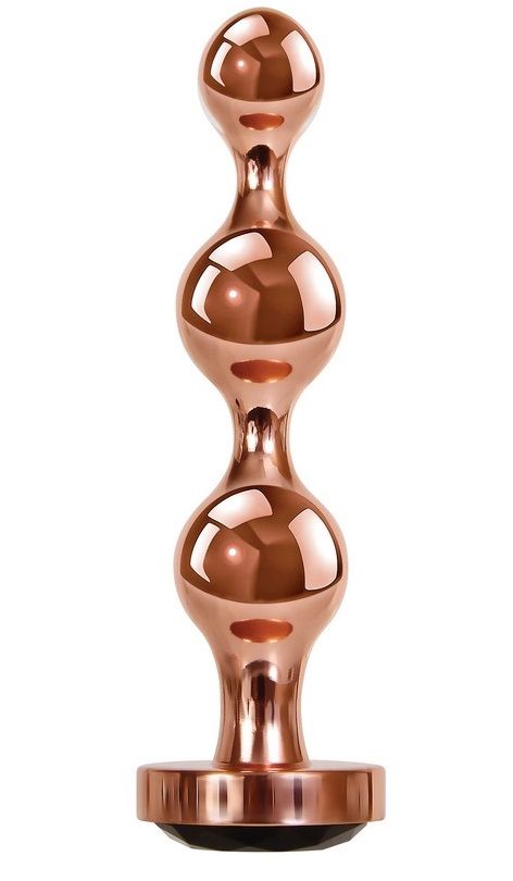 Золотистый анальный стимулятор-елочка Gold Digger Small - 10,5 см. 1