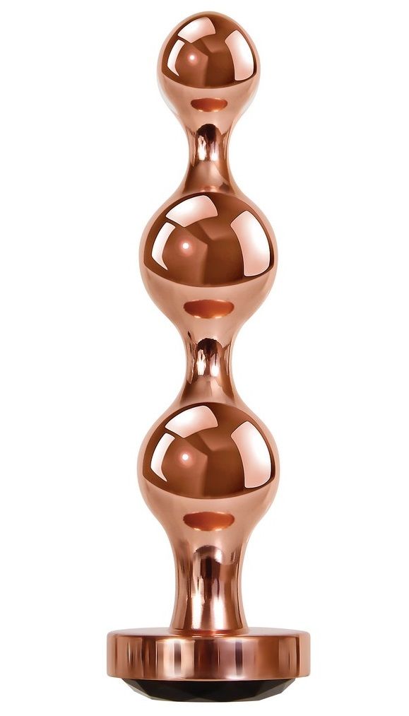 Золотистый анальный стимулятор-елочка Gold Digger Large - 13,5 см. 1