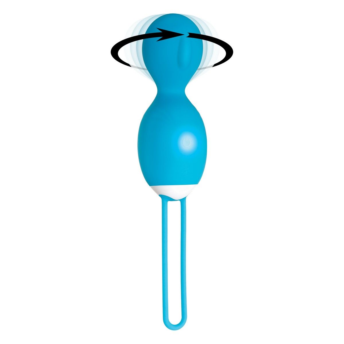 Голубые вагинальные шарики с вращением Twistin The Night Away 3