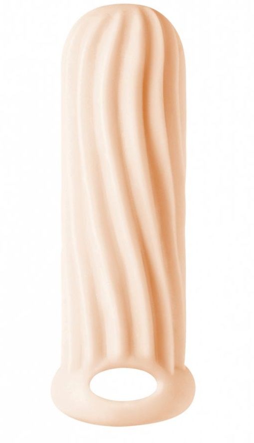 Телесный фаллоудлинитель Homme Wide - 13 см. 1