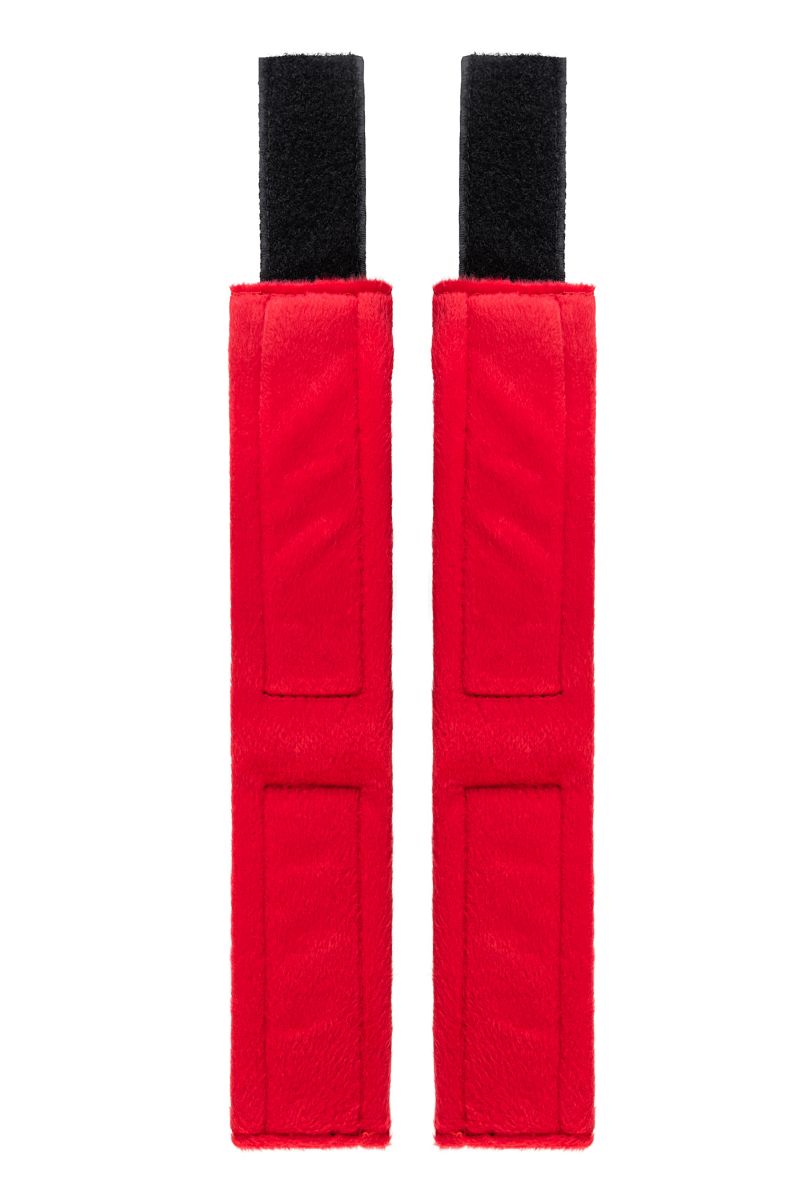 Красно-черные велюровые оковы Anonymo 8