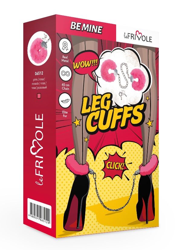 Металлические оковы с розовым мехом 2