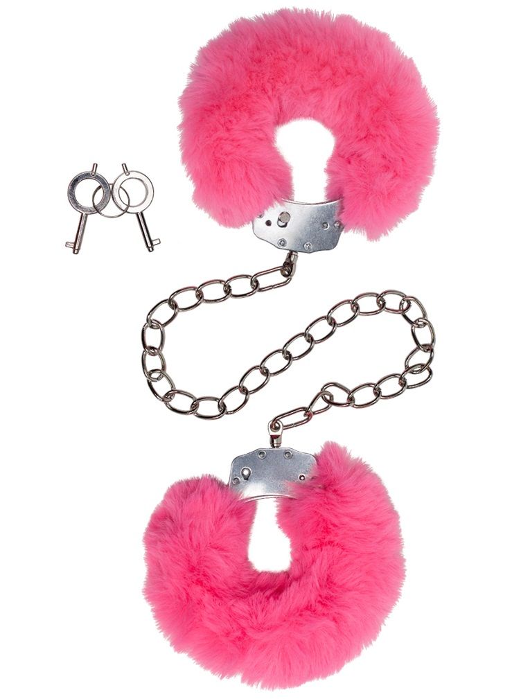 Металлические оковы с розовым мехом 1