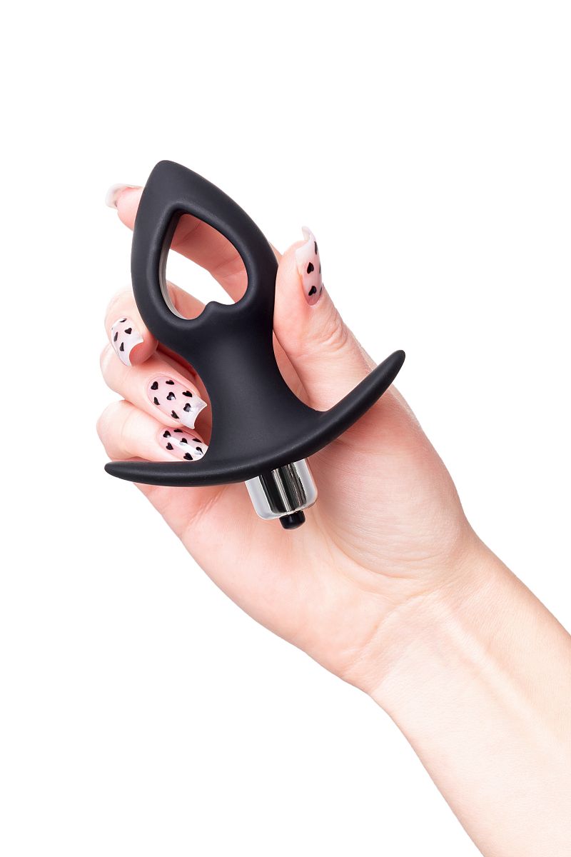 Черная анальная вибровтулка Cordis S - 10,5 см. 5