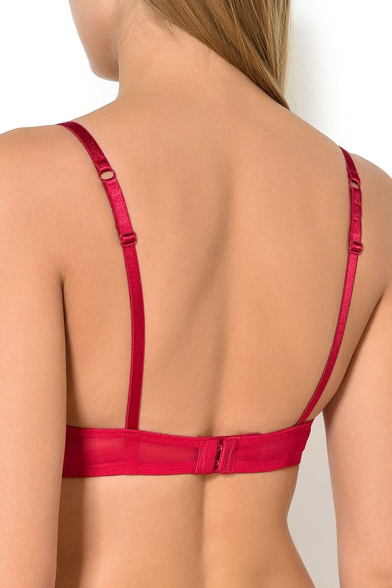 Бюстгальтер с гладкими формованными чашками и кружевом 9