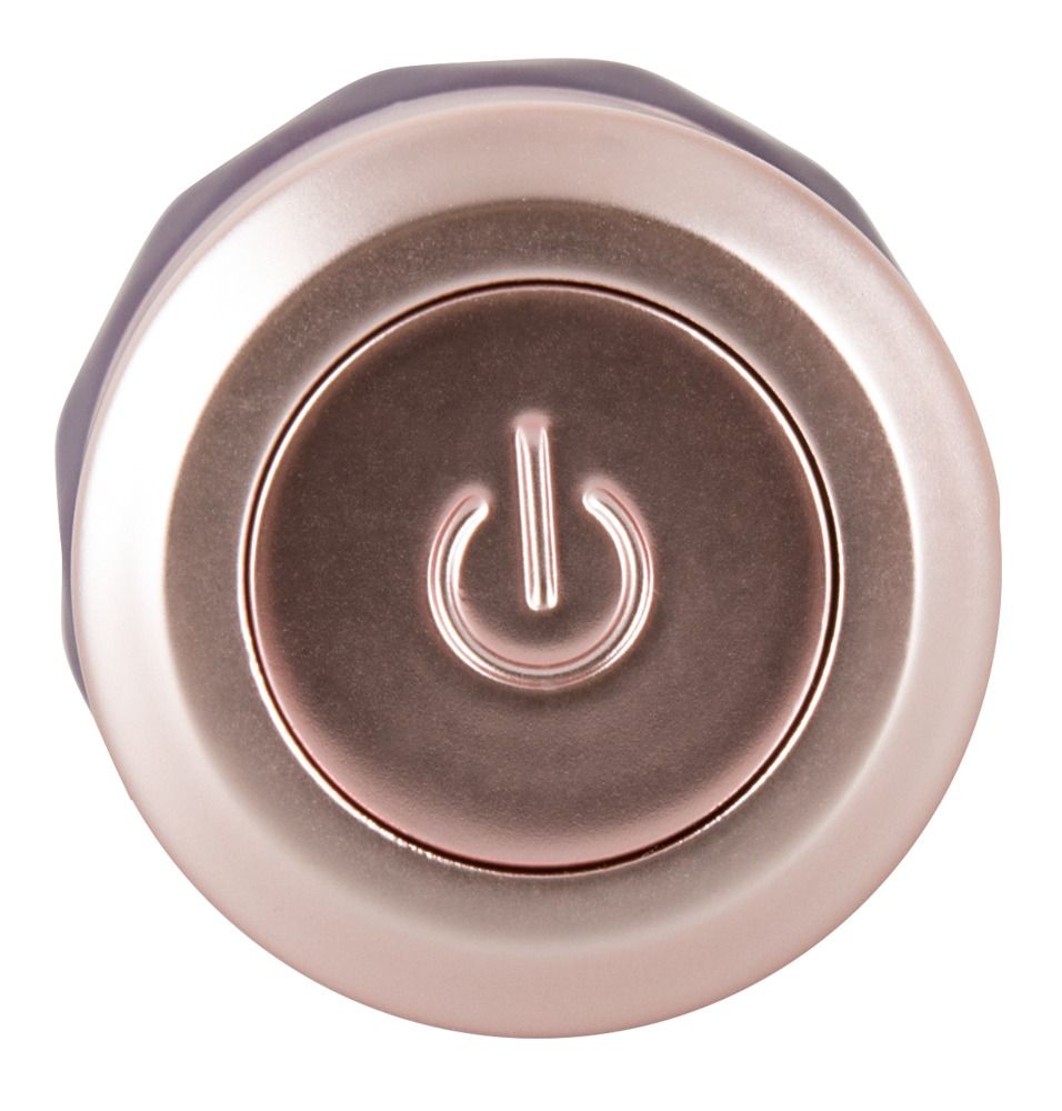 Фиолетовый мини-вибратор Elegant Diamond Vibe - 15 см. 7