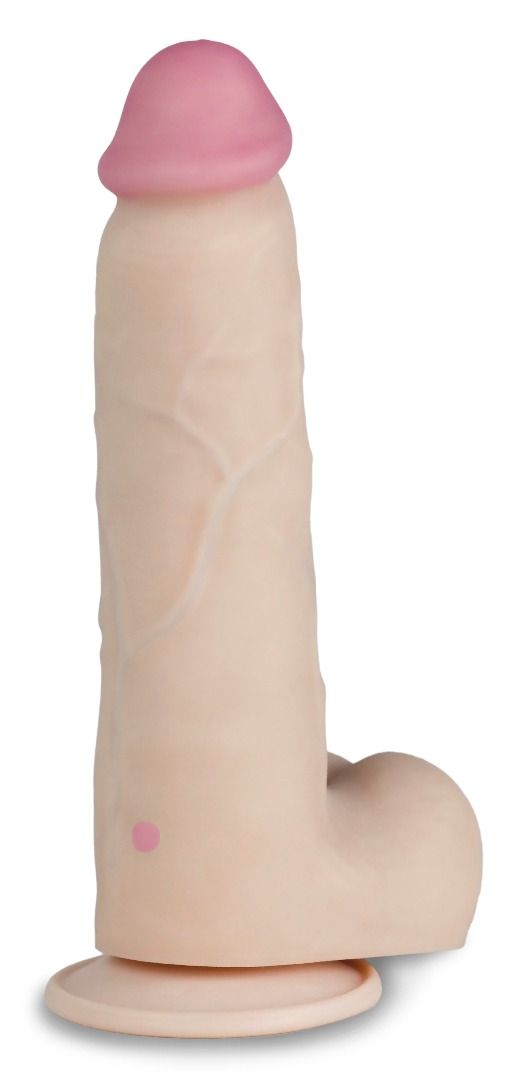 Телесный перезаряжаемый вибратор-реалистик из неоскин - 22 см. 7