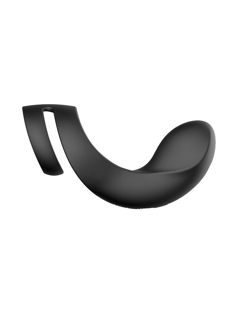 Черное эрекционное кольцо Benedict для стимуляции промежности 5