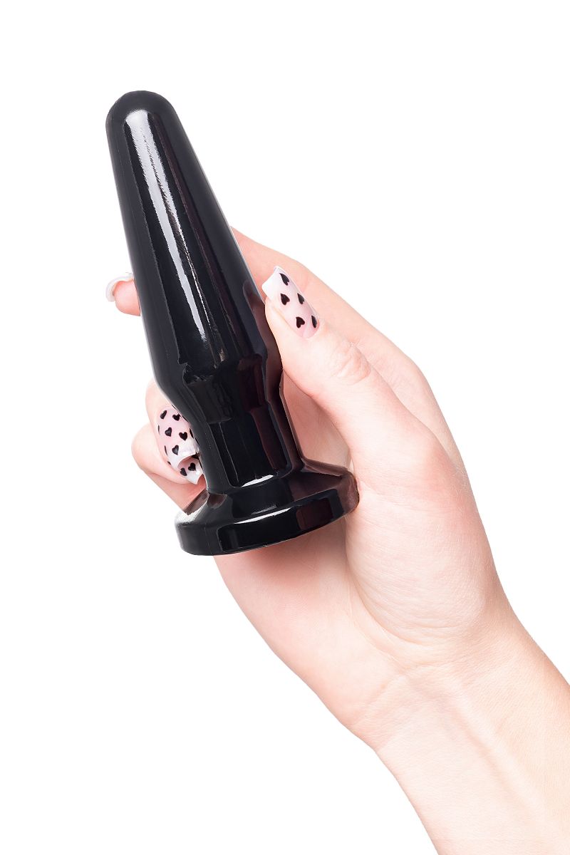 Черная анальная втулка Gemini β - 12,3 см. 4