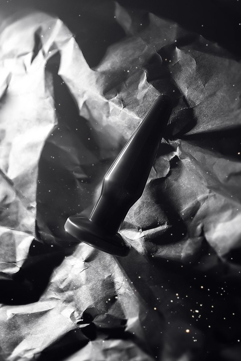 Черная анальная втулка Gemini β - 12,3 см. 9