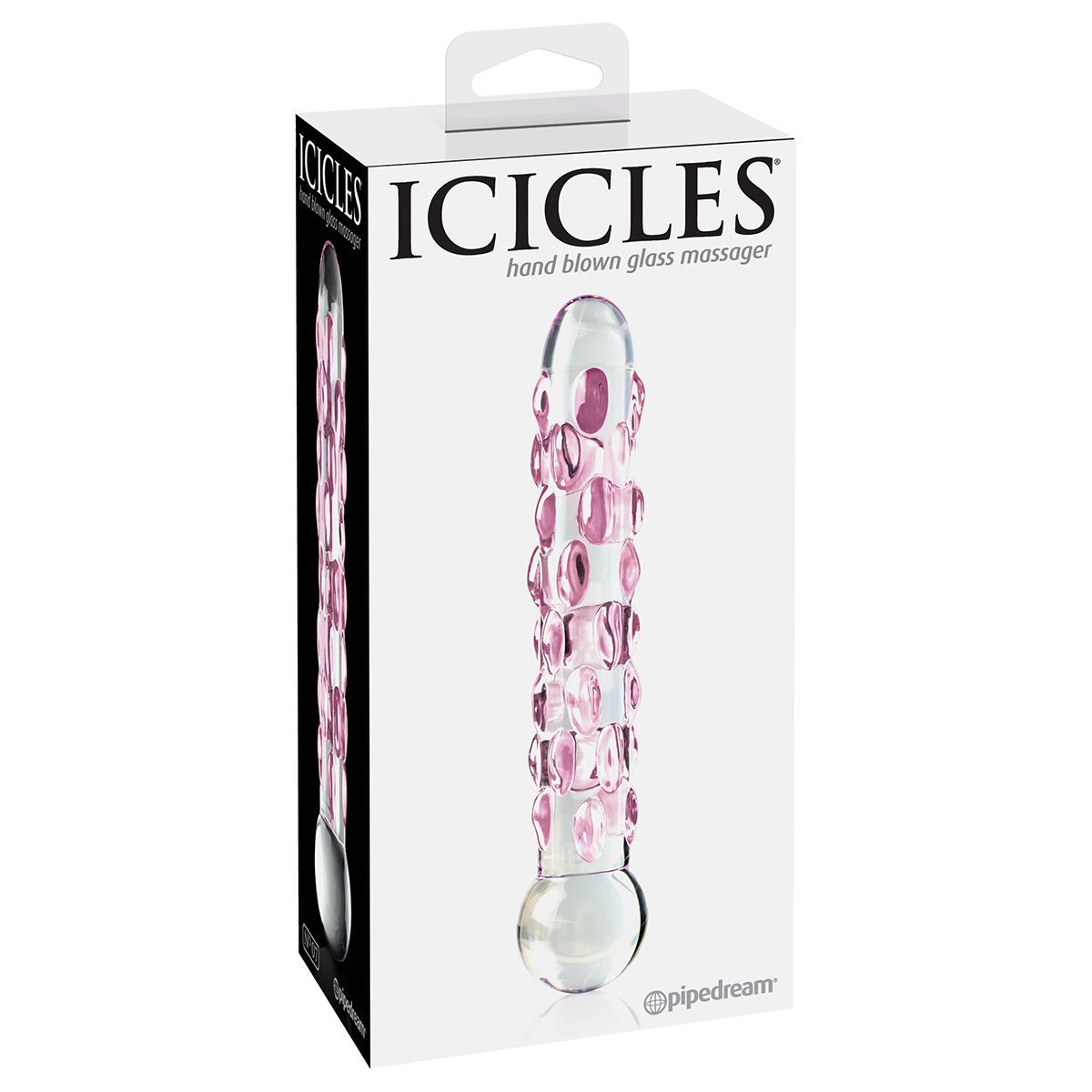 Стеклянный фаллоимитатор Icicles №7 - 17,8 см. 2