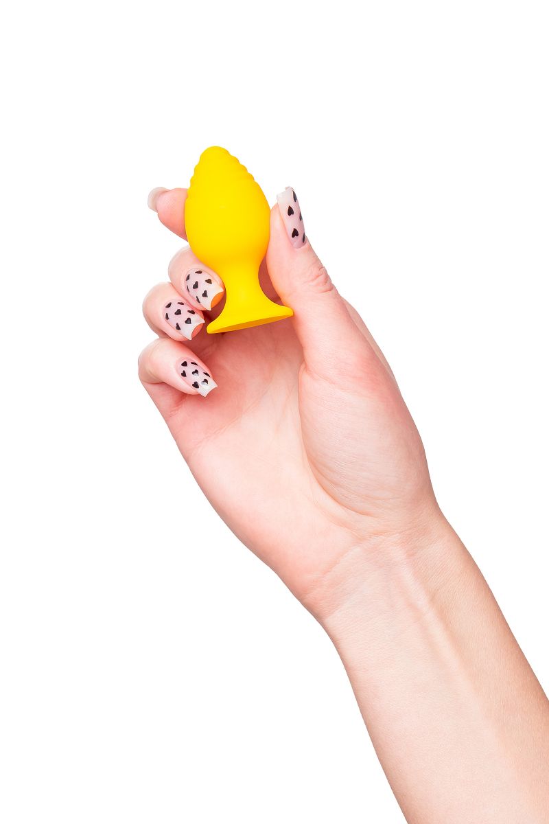 Желтая анальная втулка Riffle - 6 см. 5