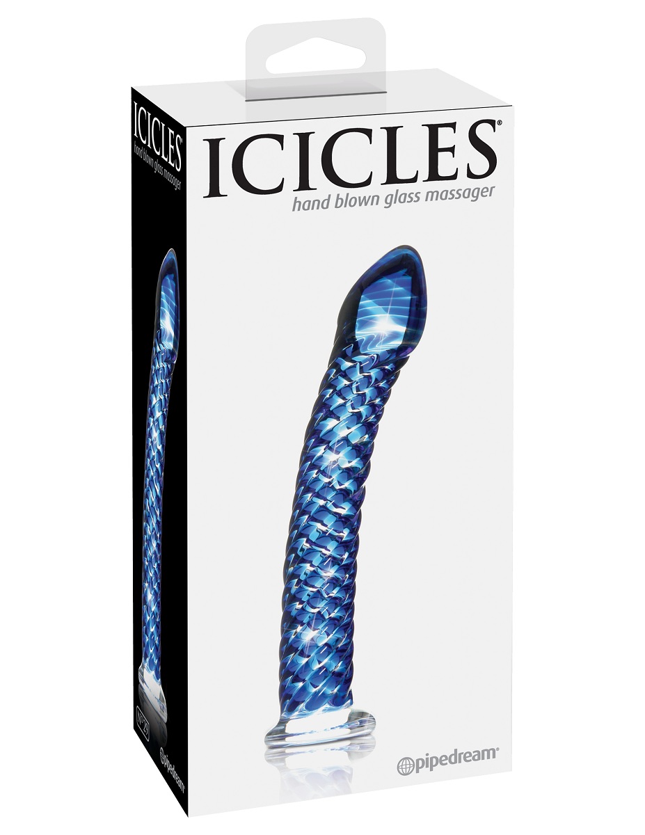 Стеклянный анальный стимулятор Icicles №29 - 19,7 см. 3