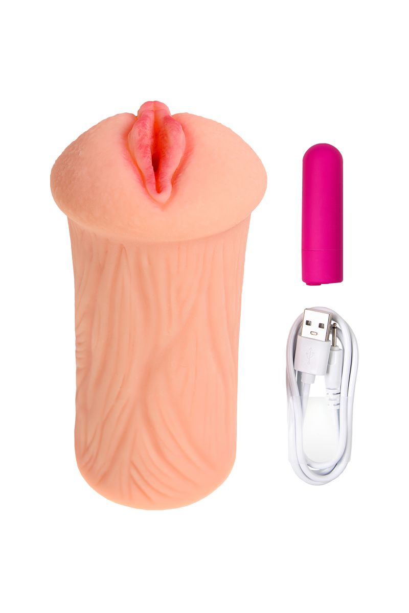 Реалистичный мастурбатор-вагина телесного цвета Elegance.001 с вибрацией 7