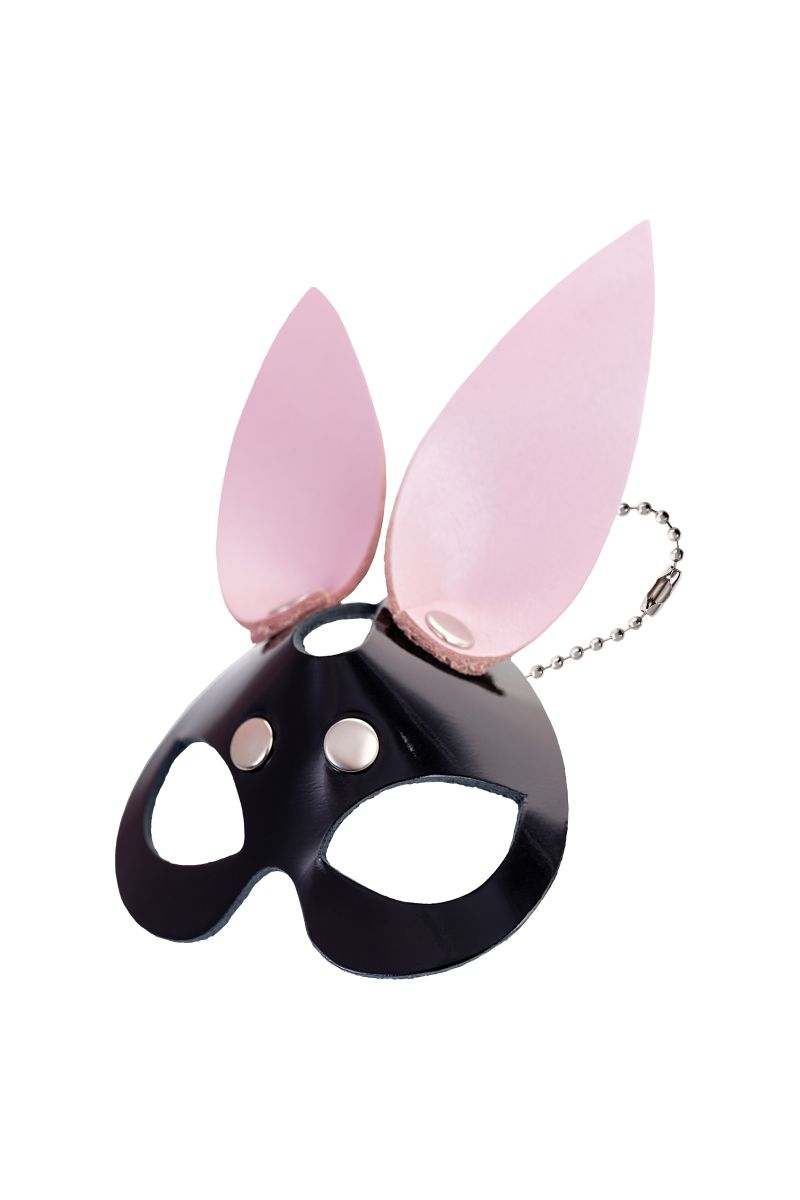 Кожаный брелок в виде маски зайчика 2