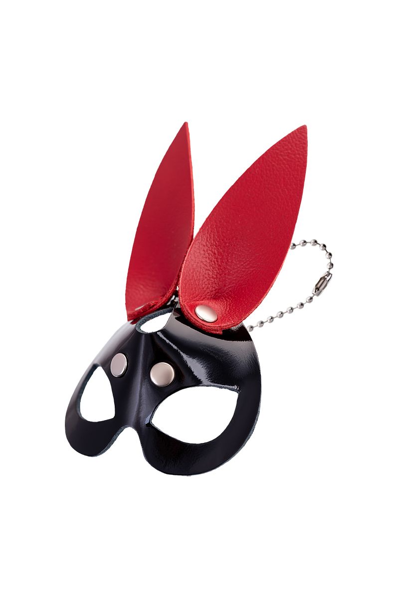 Кожаный брелок в виде маски зайчика 5