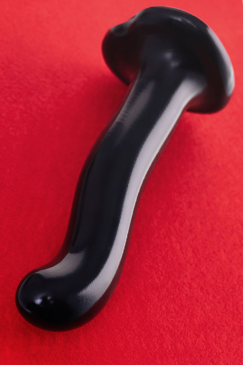 Черный стимулятор для пар P&G-Spot Dildo Size L - 19 см. 11