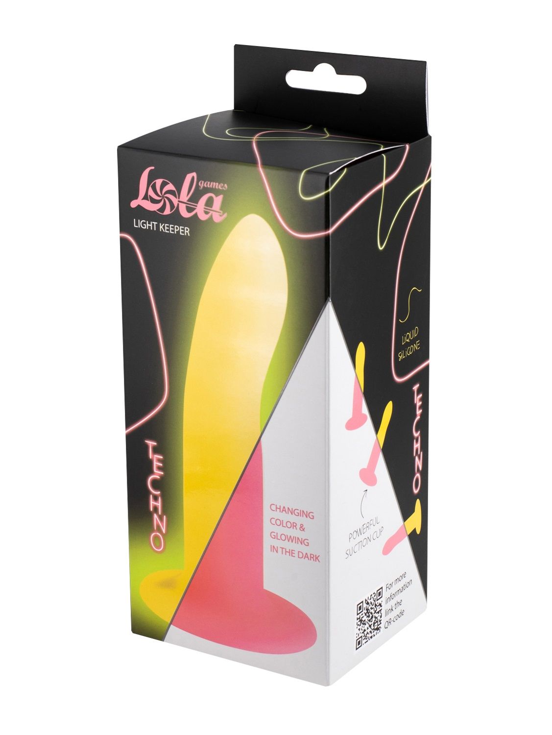 Розовый, светящийся в темноте стимулятор Light Keeper - 13,3 см. 3