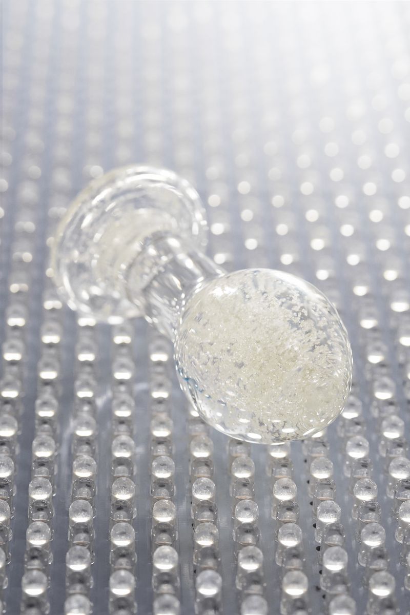 Прозрачная, светящаяся в темноте анальная втулка - 6,5 см. 10