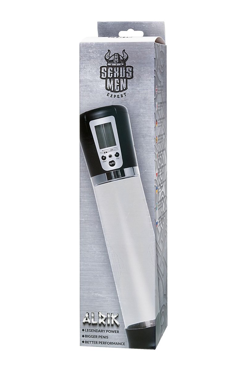 Прозрачная автоматическая помпа для пениса Alrik 7