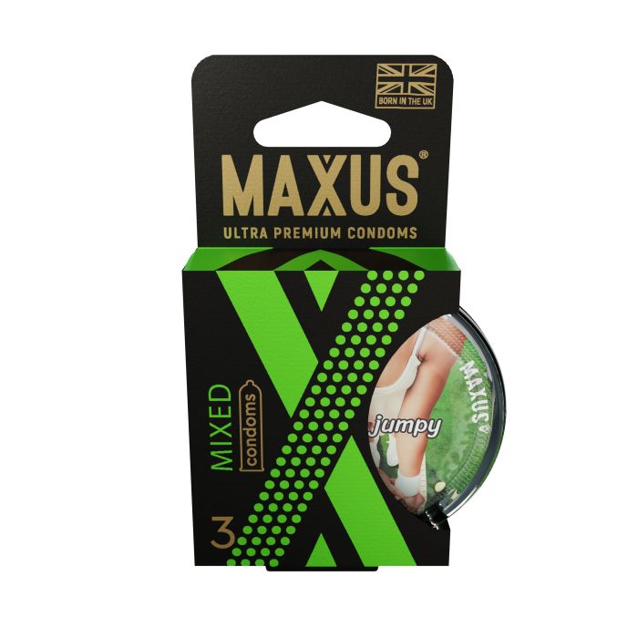 Презервативы в пластиковом кейсе MAXUS AIR Mixed - 3 шт. 3