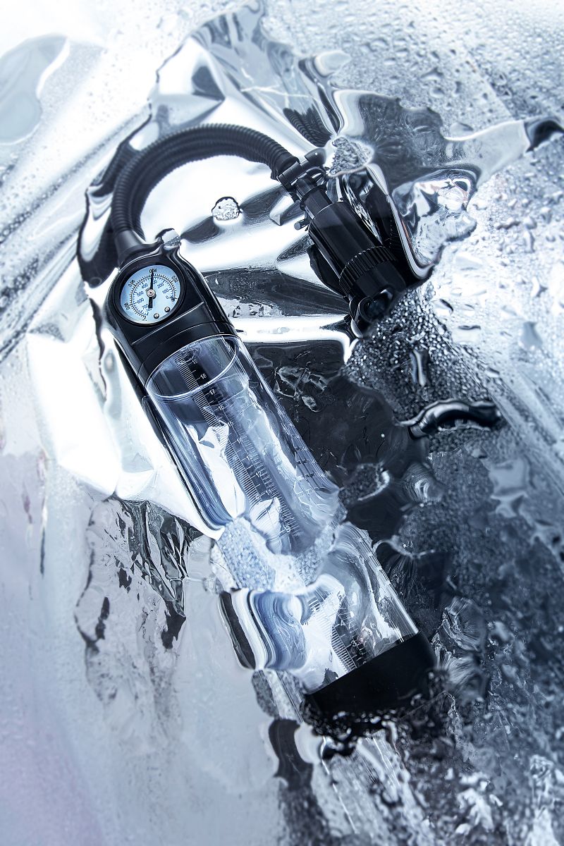 Прозрачная механическая помпа Helmer с манометром 11