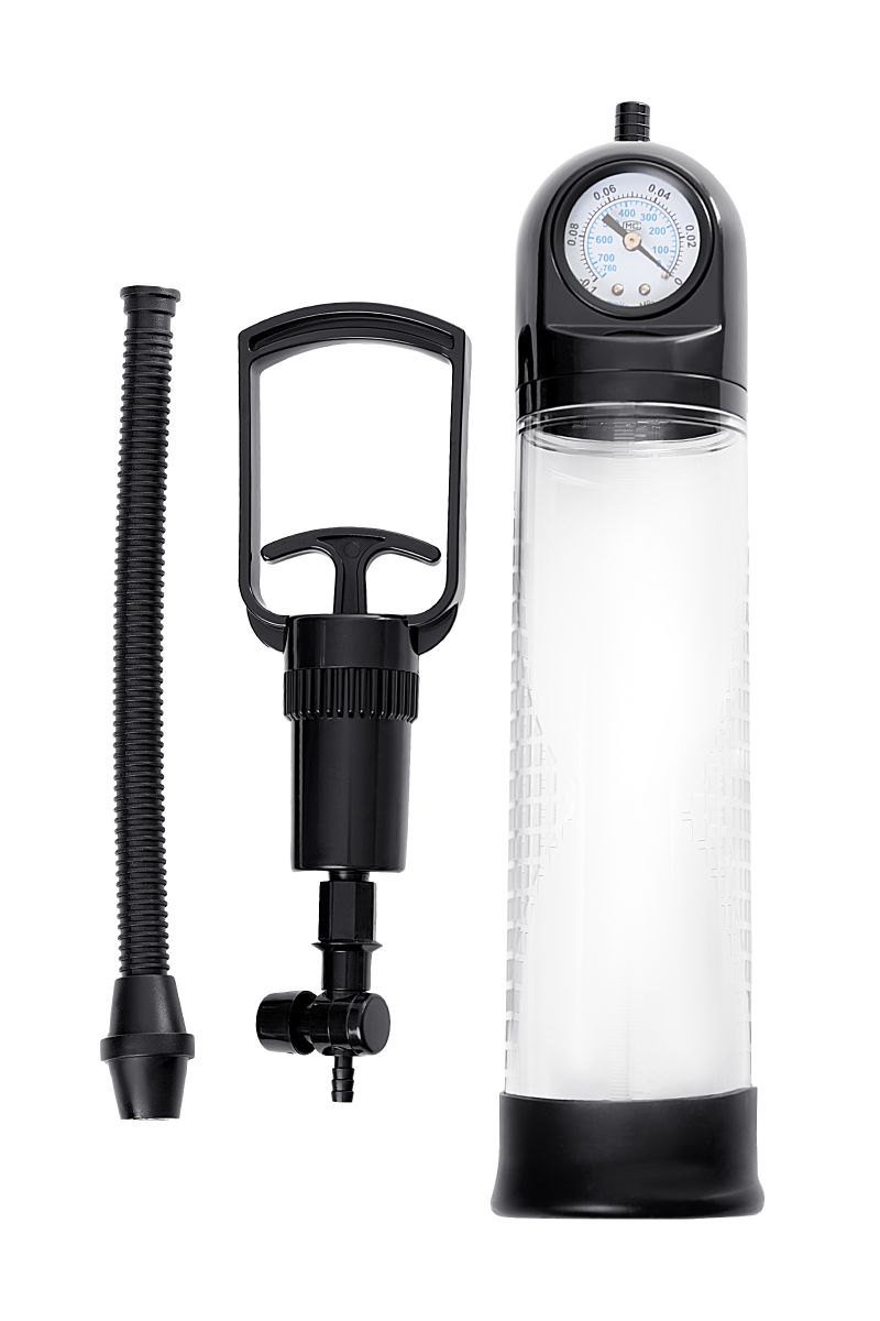Прозрачная механическая помпа Helmer с манометром 3