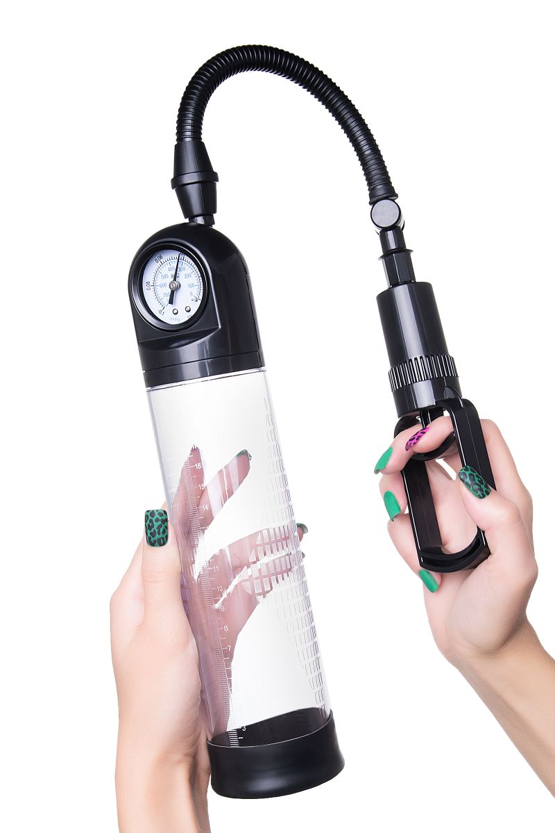 Прозрачная механическая помпа Helmer с манометром 5