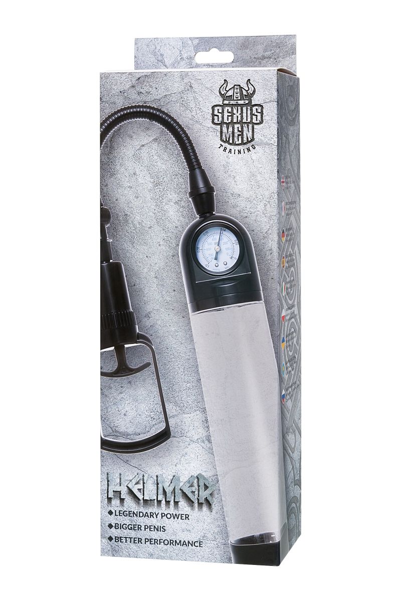 Прозрачная механическая помпа Helmer с манометром 7