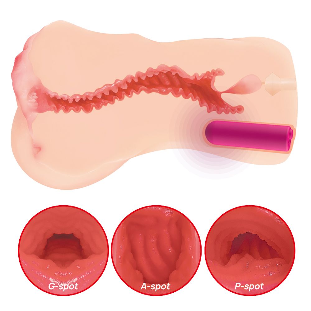 Мастурбатор-вагина Onahole edition 002 с двойным слоем материала и вибрацией 5