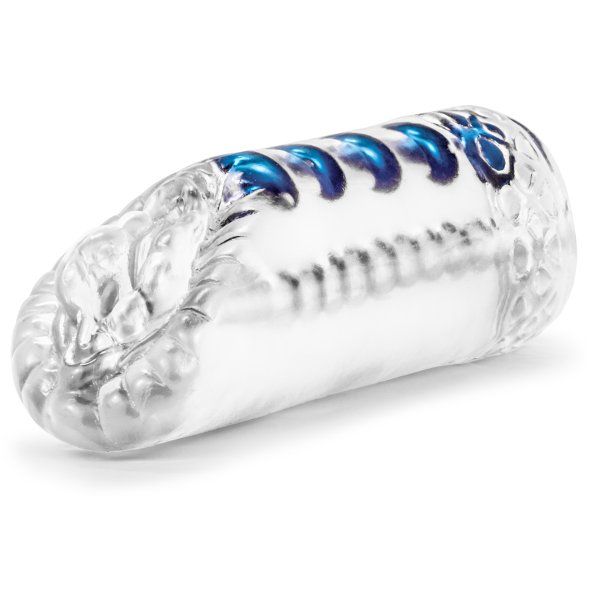 Прозрачный мастурбатор-вагина с 5 стимулирующими бусинами Snatch 3