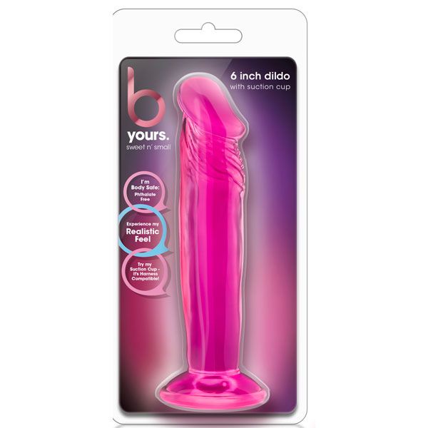 Розовый анальный фаллоимитатор Sweet N Small 6 Inch Dildo With Suction Cup - 16,5 см. 2