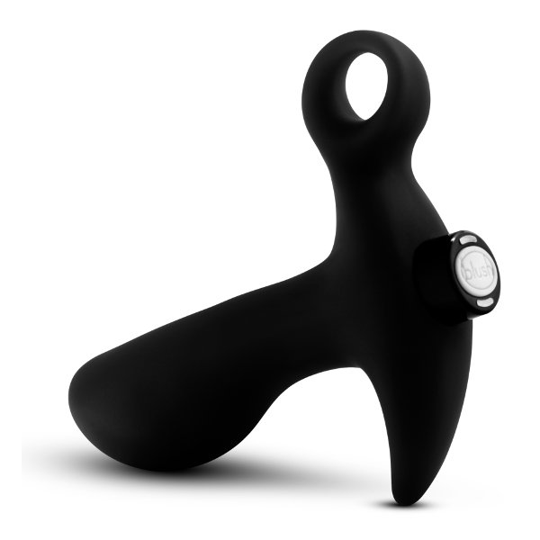 Черный анальный вибратор Silicone Vibrating Prostate Massager 01 - 10,8 см. 5