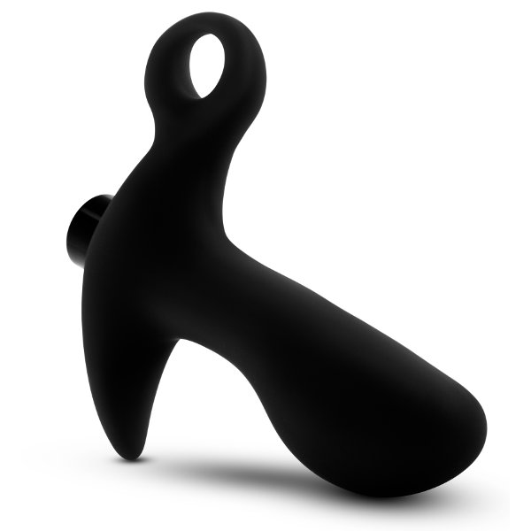 Черный анальный вибратор Silicone Vibrating Prostate Massager 01 - 10,8 см. 6