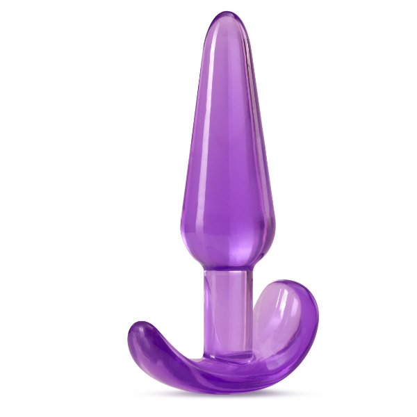 Фиолетовая анальная пробка в форме якоря Slim Anal Plug - 10,8 см. 3