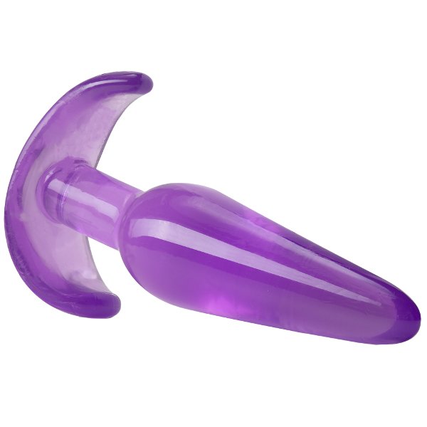 Фиолетовая анальная пробка в форме якоря Slim Anal Plug - 10,8 см. 4