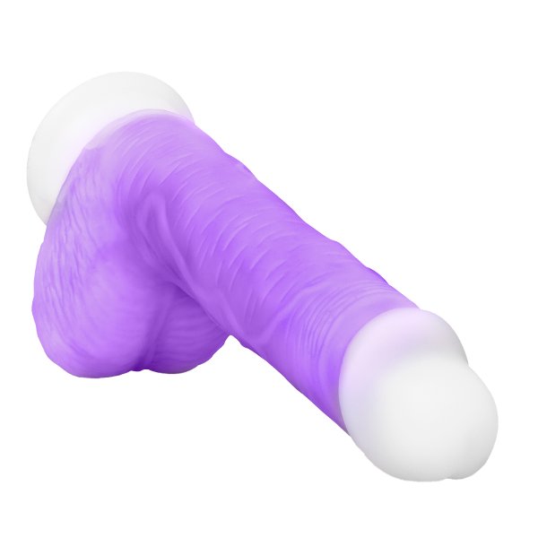 Фиолетовый вибратор-реалистик Encore 8 Inch Vibrating Dildo - 21,6 см. 6