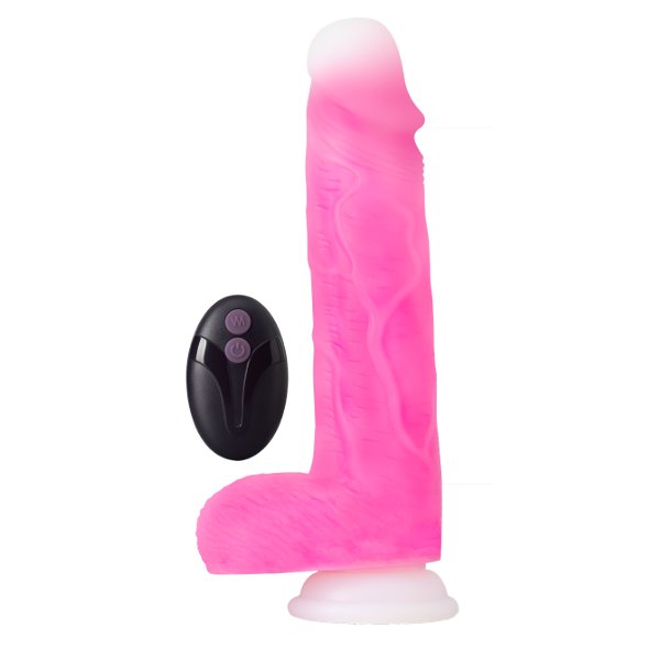 Розовый ротатор-реалистик Roxy 8 Inch Gyrating Dildo - 21,6 см. 5