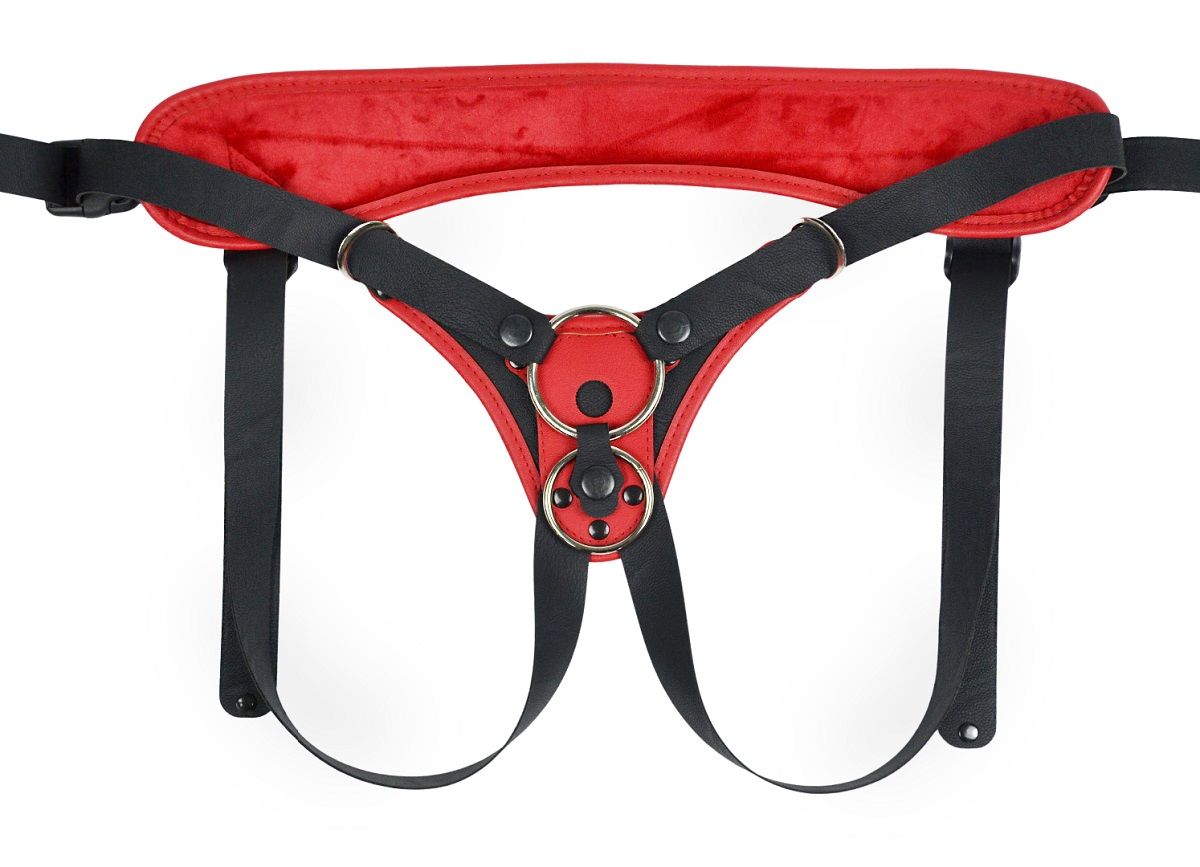 Красно-черные универсальные трусики с 2 способами крепления насадок 3