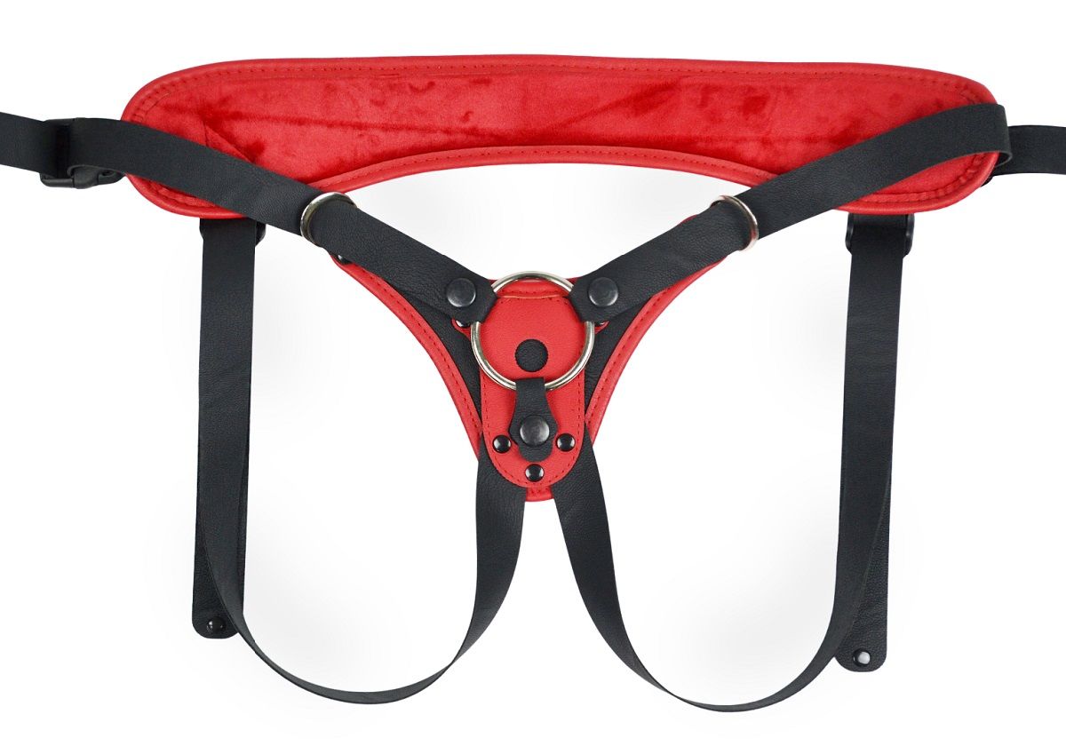 Красно-черные универсальные трусики с 2 способами крепления насадок 4