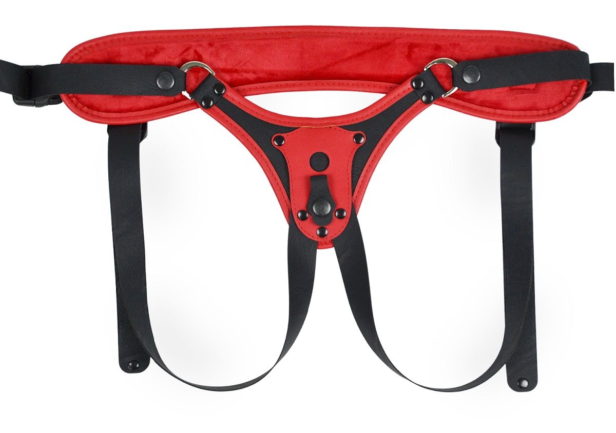 Красно-черные универсальные трусики с 2 способами крепления насадок 5