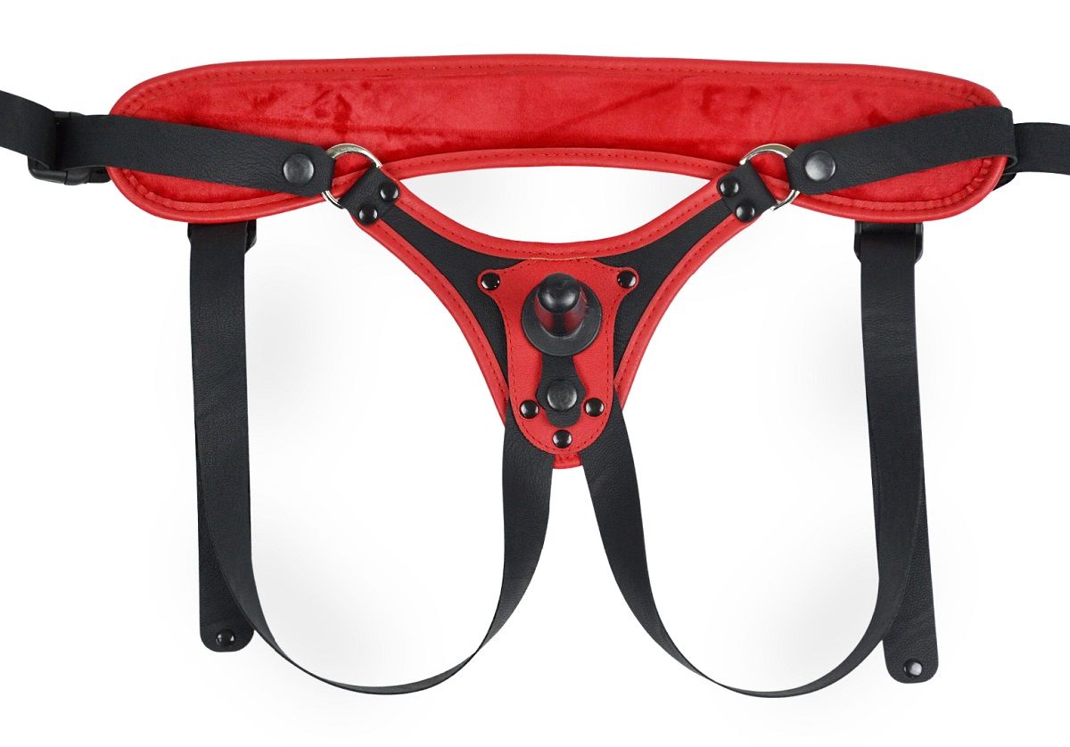 Красно-черные универсальные трусики с 2 способами крепления насадок 6