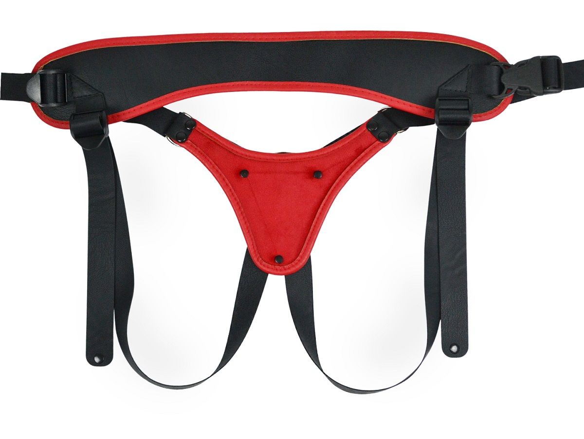 Красно-черные универсальные трусики с 2 способами крепления насадок 7