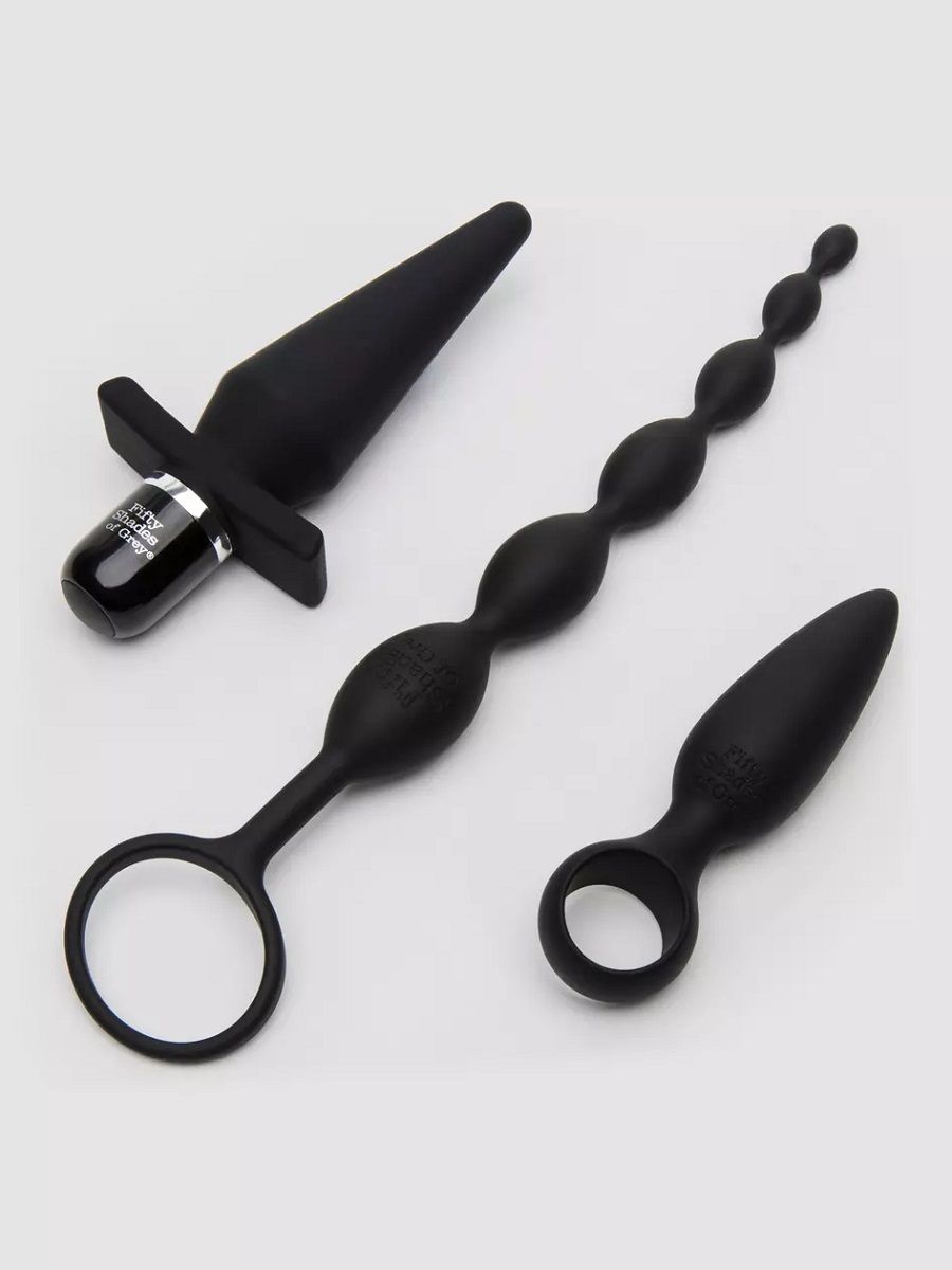 Черный набор для анальных игр Take it Slow 3