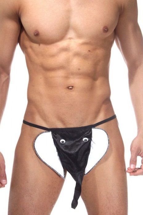 Мужские трусики-стринги со слоном 1