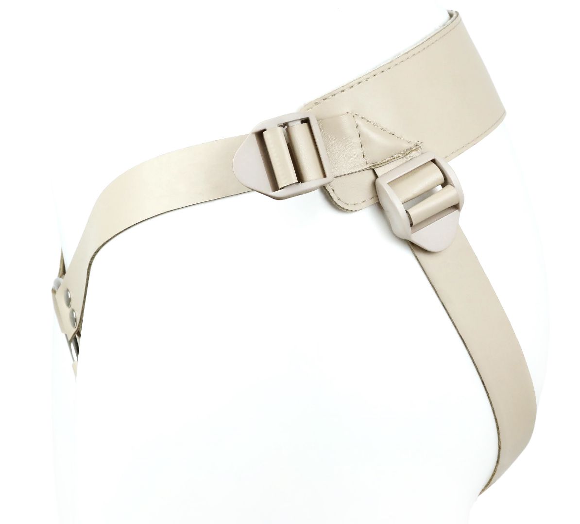 Телесный поясной фаллоимитатор - 22 см. 3