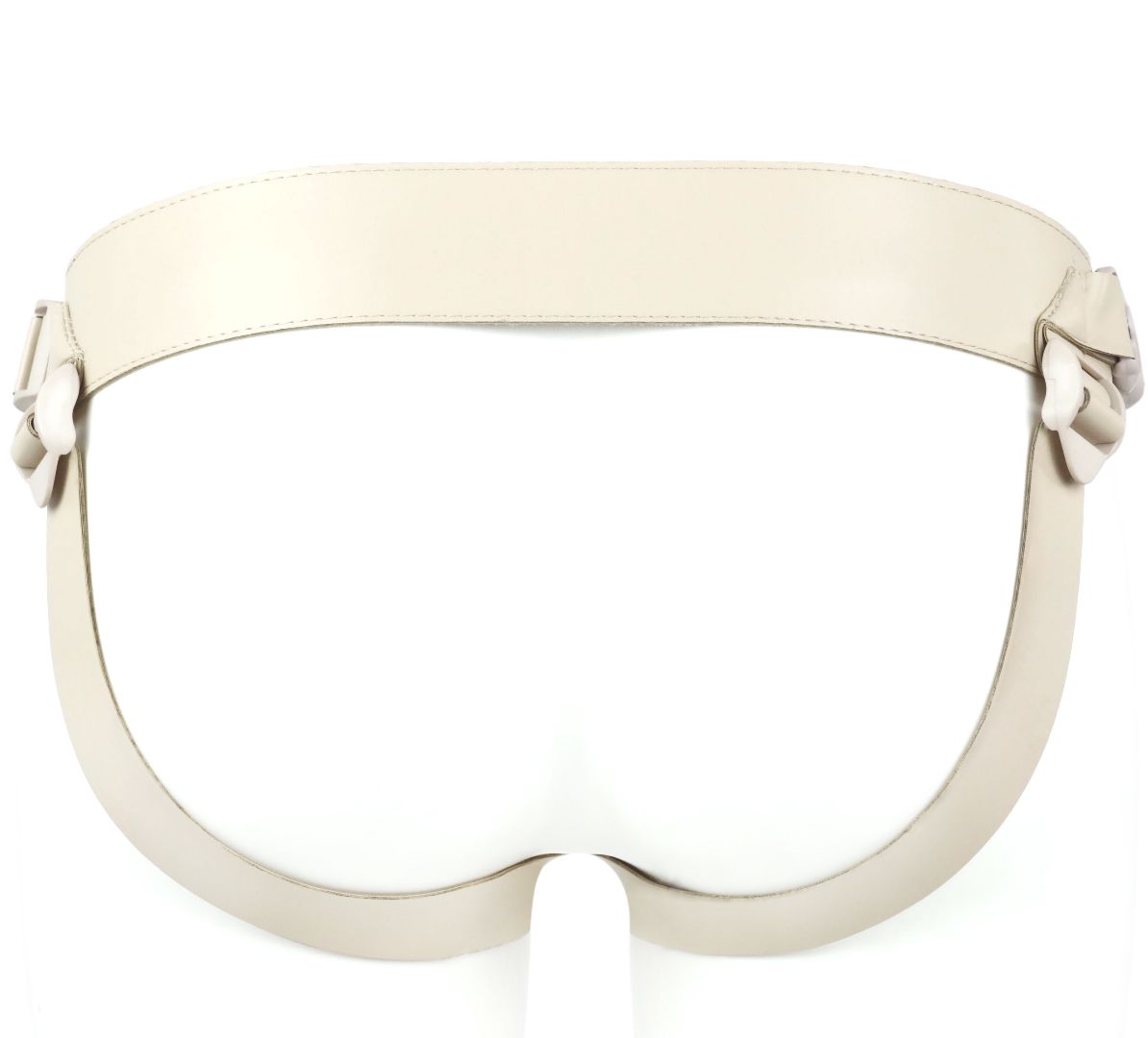 Телесный поясной фаллоимитатор - 22 см. 4